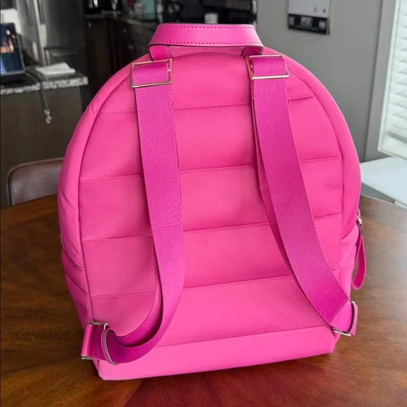 Kate Spade New York Ella Large Puffy Hot Pink Backback - Picture 5 of 11